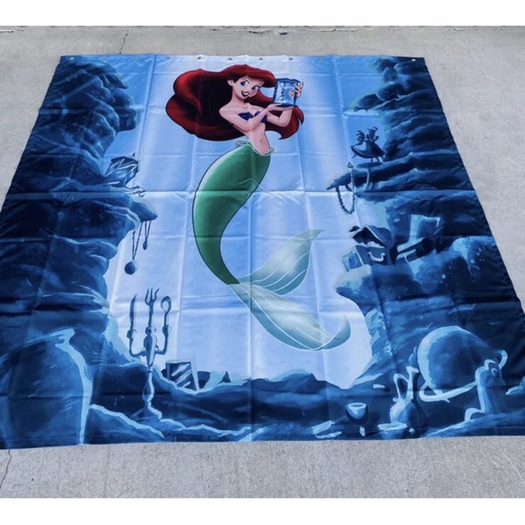 Disney Art Of Animation Shower Curtain Little Mermaid Ariel Cast Member Prop - Picture 1 of 5